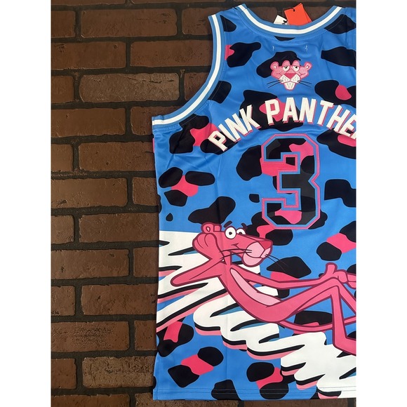 PINK PANTHER / MIAMI Blue Headgear Classics‎ Basketball Jersey ~Never Worn~ M - Picture 4 of 6
